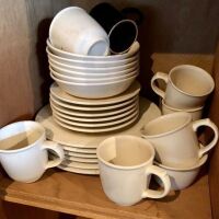 6 place setting of stoneware dishes