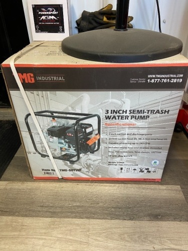 NEW MG Industrial 3" semi trash water pump