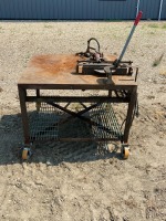 Metal shop table w/ Beverly Shear