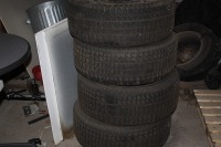 4 - Firestone Firehawk winter tires on interceptor rims 235/55/17. Bid is per tire- must take 4 tires