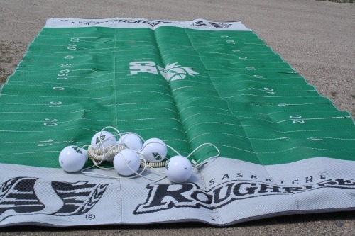 Sask Roughrider camper mat 17' x 8.5' & patio awning lights