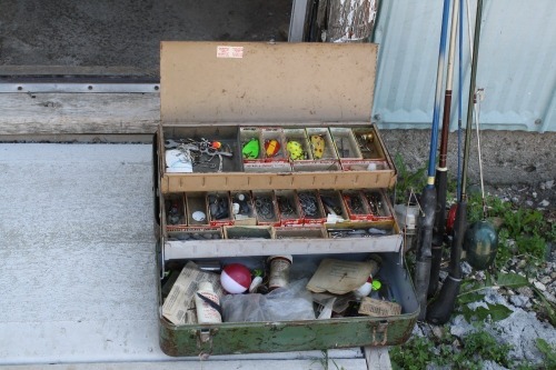 Fishing rods & tackle box