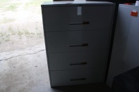 4 drawer adjustable file cabinet 36" wide x 18" deep x 51" high w/ padlock locking