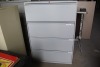 4 drawer adjustable file cabinet 36" wide x 18" deep x 51" high