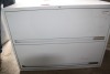 2 drawer adjustable file cabinet 36" wide x 18" deep x 27" high w/ flip up front