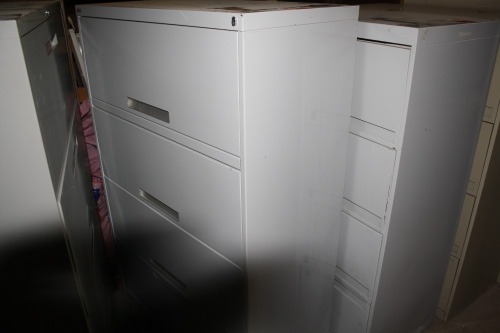 4 drawer file cabinet 36" wide x 18" deep x 54" high
