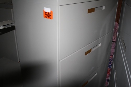 4 drawer file cabinet 36" wide x 18" deep x 54" high