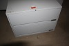 2 drawer file cabinet 36" wide x 18" deep x 27" high w/ flip up front