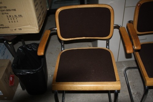 5 office chairs Bid is per chair - must take 5 chairs