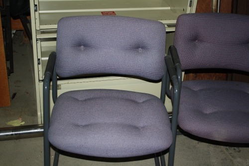 4 office chairs Bid is per chair - must take 4 chairs