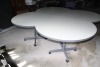 4 section table on castors 86" x 86" - 2