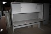 Metal desk w/ lighted hutch 72" x 24" x 29" high