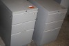 2 - 3 drawer pedastle file cabinets 15" wide x 22" deep x 27" high