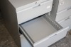 2 - 3 drawer pedastle file cabinets 15" wide x 22" deep x 27" high - 2