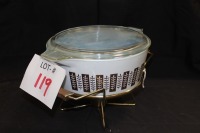 pyrex casserole w/ burner