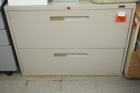 2 drawer file cabinet 36" wide x 18" deep x 27" high