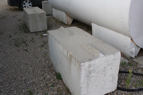 4 - 4' cement barriers - pick up after Sept. 1