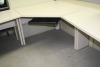 3 piece metal desk w/ keyboard tray - 3