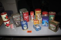 Large box of tins