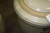 "G" water filtration crock w/tap and lid (small chip on lid) - 3