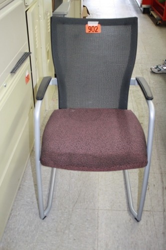 Office chair w/ web back (wine