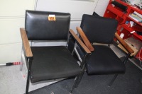 2 - office chairs (black - non matching)