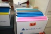 Box of legal hanging file folders (approx. 100)