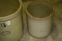 medalta 3 gal. Crock & unmarked 1 gal. Crock