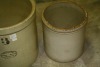 medalta 3 gal. Crock & unmarked 1 gal. Crock