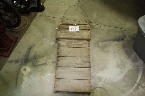 antique sled with wood runners