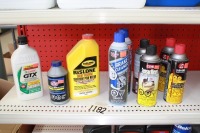 2 - silicone lube, 2 - sensor cleaner, Rislone engine treatment, Brake fluid