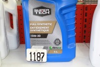 2- 5 litre Super Tech 5w/30 full synthetic