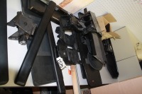 Assorted keyboard trays w/ parts & assessories