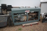 Lincoln welder SN 55643 Spec # K1190 w/ 6 cyl. Gas engine ( motor runs - welder unknown) Property of Daryn Coulthard