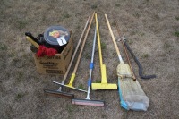 Squeegees, Collapsible hoe, Cleaning supplies