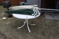 Patio table, 2 Umbrellas, 4 Cushions