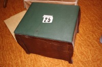 Vintage sewing basket stool w/ contents