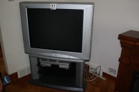 36" Panasonic TV w/ stand, DVD/VCR combo unit