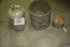 redwing 2 gal. Crock (bottom cracked) & redwing 1 gallon jug & mortar bowl - 4