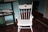 Child's press back rocking chair