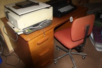 54" desk, chair