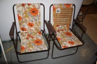 2 - lawn chairs, patio side table