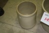 medalta 3 gal. Crock (chip on top) & unmarked 1 gal. Crock - 2