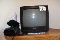 13" Mitsubishi TV, CD player