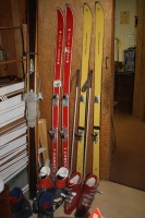 2 - sets of downhill skis, 1 - set of X - country, 3 sets of boots