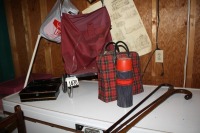 3 - canes, Grocery cart, Cash box, Thermos & case