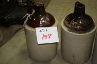 3 - pottery jugs (1 cracked)