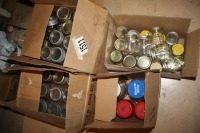 4 - boxes of canning jars - misc. Quart & jam jars