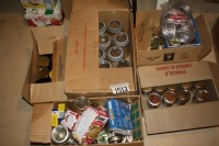 5 - boxes of canning jars - misc. Quart & jam jars