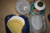 Plastic ware & tins